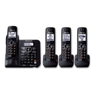 Panasonic KX-TG6644B 1.9 GHz Digital DECT 6.0 4X Handsets Cordless Phones